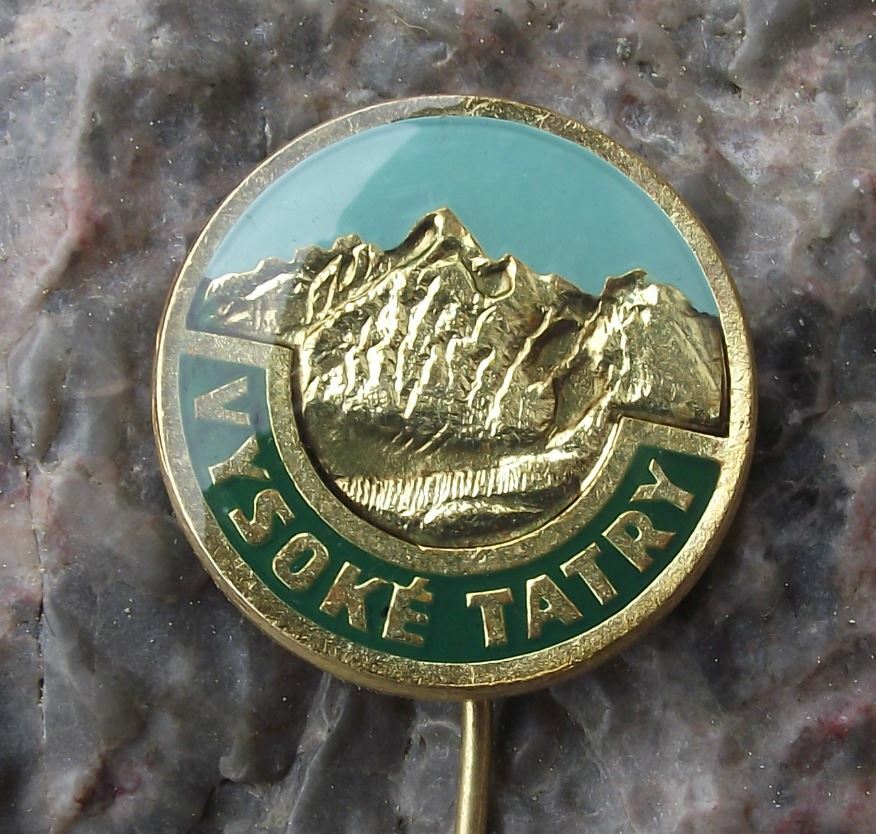 Antique Vysoke Tatry High Tatra Mountains Czechoslovakia National Park Pin Badge - Badgecrazy