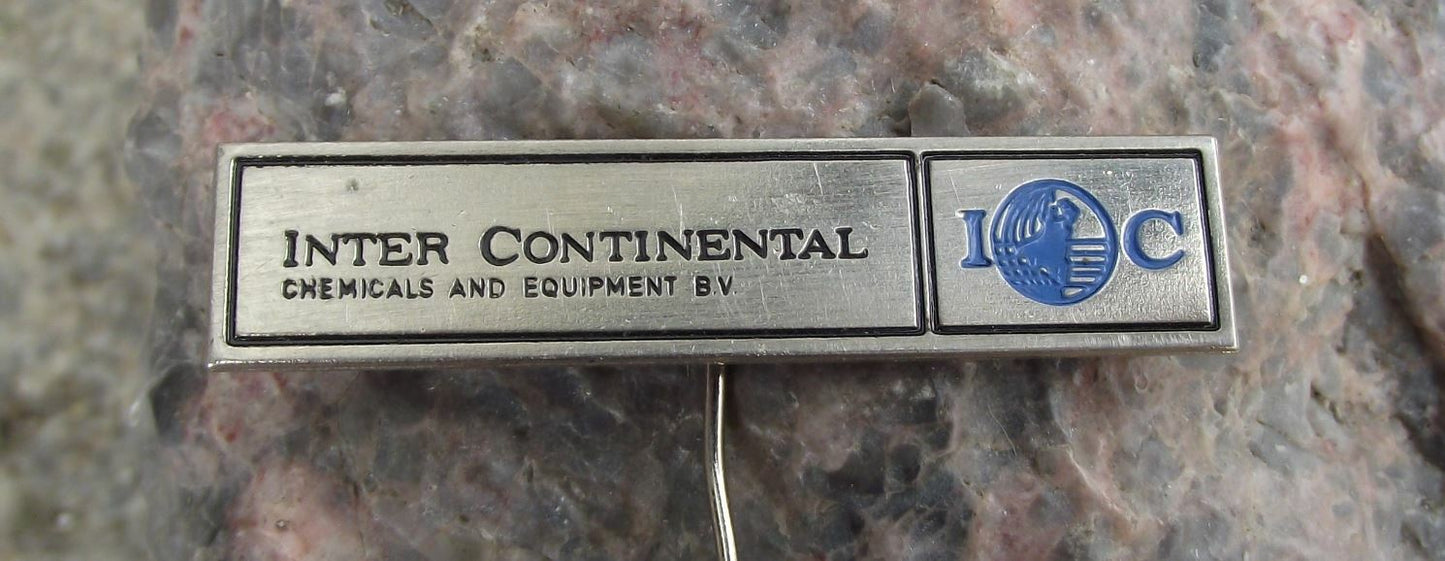 Antique Inter Continental Chemicals and Equipment BV Netherlands Pin Badge - Badgecrazy