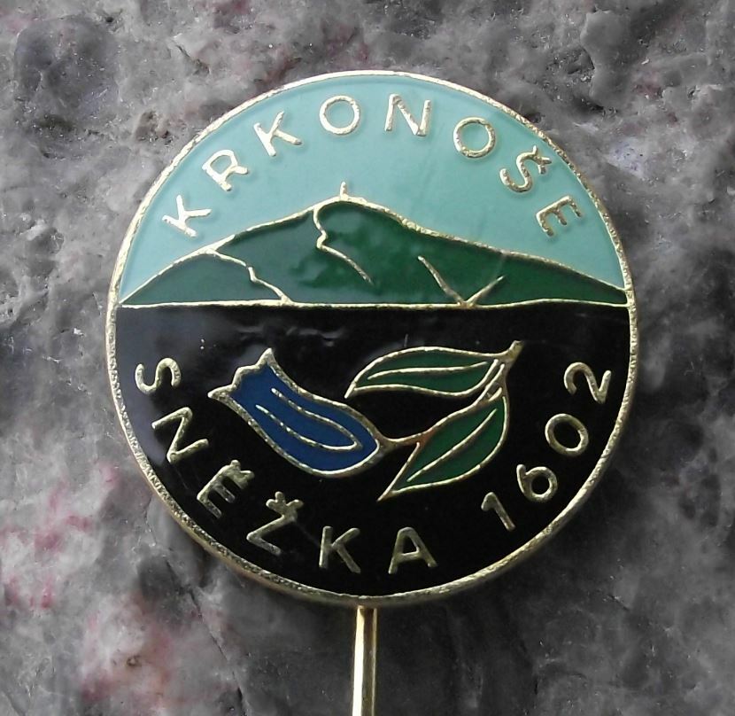 Snezka 1602m Highest Peak Mountain Czech Republic Krkonose Climbing Pin Badge - Badgecrazy
