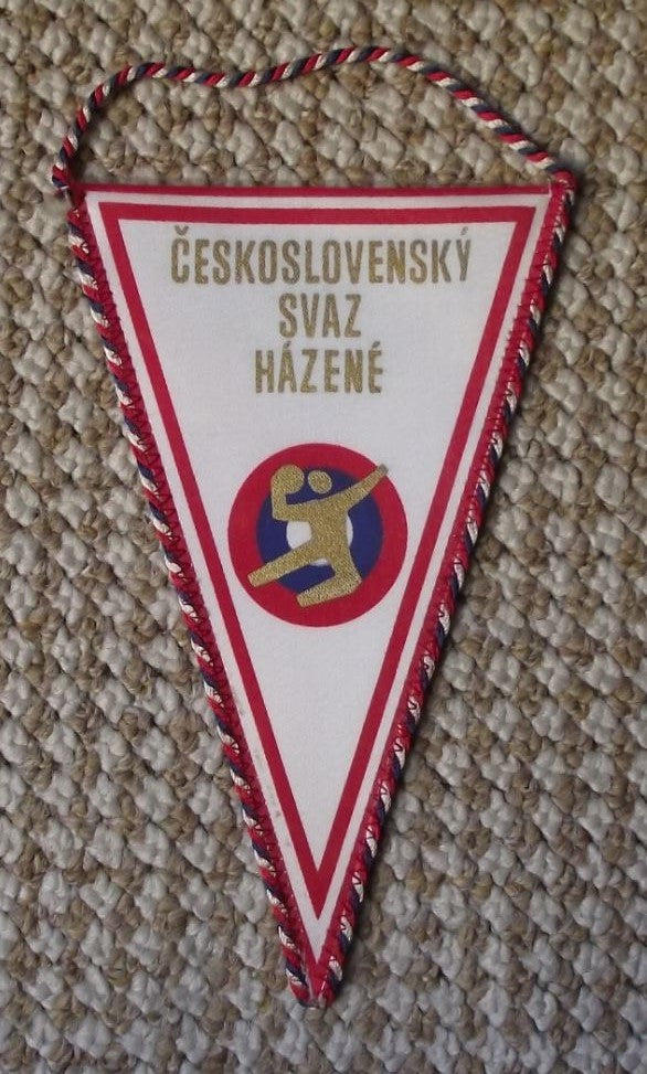 Czechoslovakia Handball Association Czech National Colours Sports Pennant Flag - Badgecrazy