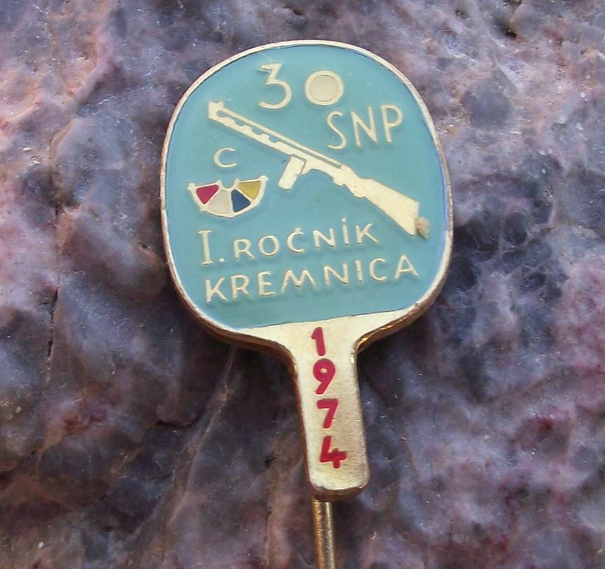 1974 Slovak National Military Armed Uprising 30th Anniversary SNP Pin Badge - Badgecrazy