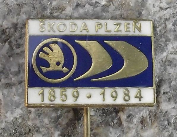 1984 Original & First Skoda Factory Plzen 125th Anniversary Commemorative Pin - Badgecrazy