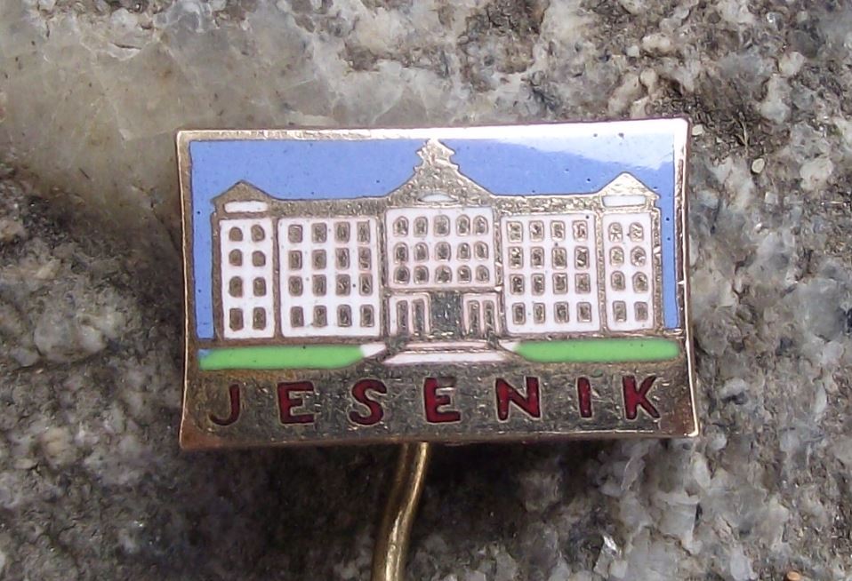 Antique Jesenik Lazne Priessnitzovy Spa Czechoslovakia Souvenier Pin Badge - Badgecrazy