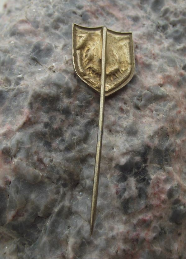 1959 NAW Nationale Aufbauwerk GDR German National Front Compass Hammer Pin Badge - Badgecrazy