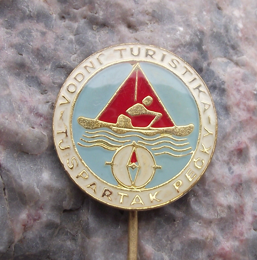 Vintage TJ Spartak Pecky Czech Sailing and Canoeing Water Sports Club Pin Badge - Badgecrazy
