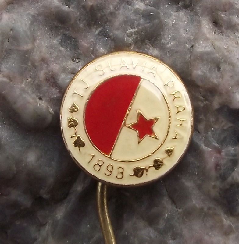 TJ Slavia Prague Praha 1893 Football Soccer Club Czechoslovakia Fan Pin Badge - Badgecrazy