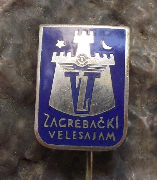 Zagrebacki Velesajam Zagreb Exhibition Centre Croatia Expo Fair Pin Badge