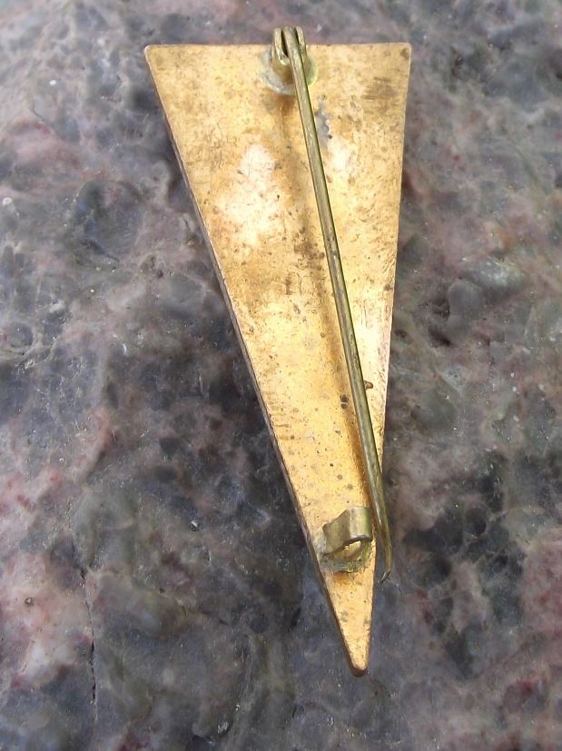 Vintage Czechoslovakia Mountain Climber CSTV Ice Axe Mountain Members Pin Badge - Badgecrazy