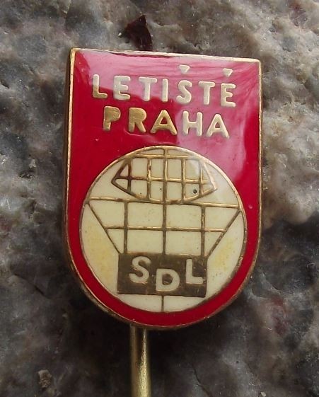 Vintage Prague Airport Czech Air Traffic Control Tower Radar ATC SDL Pin Badge - Badgecrazy
