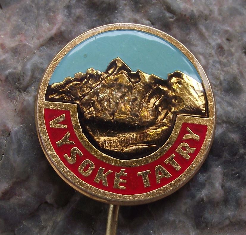 Antique Vysoke Tatry High Tatra Mountains Czechoslovakia National Park Pin Badge - Badgecrazy