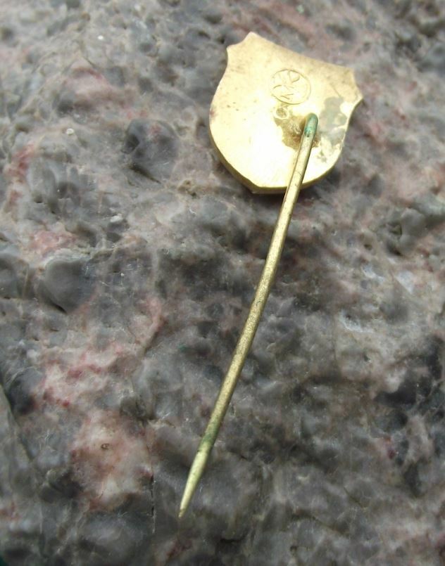 Antique Pezinok Czechoslovakia Town Heraldic Crest Coat of Arms Pin Badge - Badgecrazy