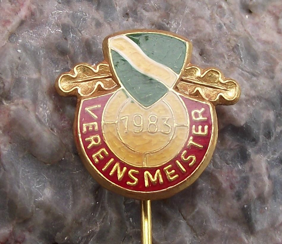 1983 Rheinland Shooting German Defence Association Club Champion Pin Badge - Badgecrazy