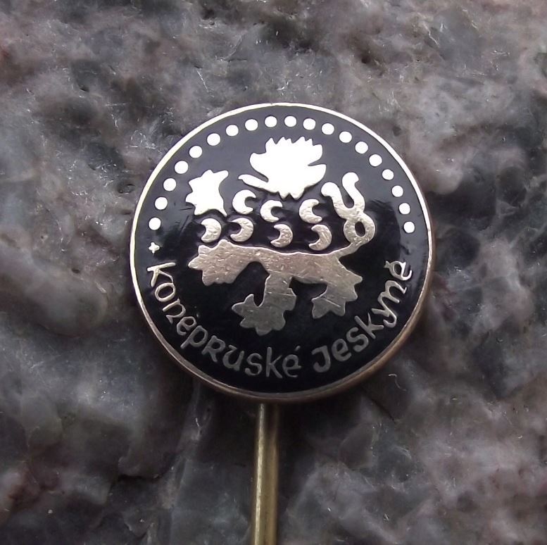Antique Koneprusy Caverns Czechoslovakia Limestone Karst Cave System Pin Badge - Badgecrazy