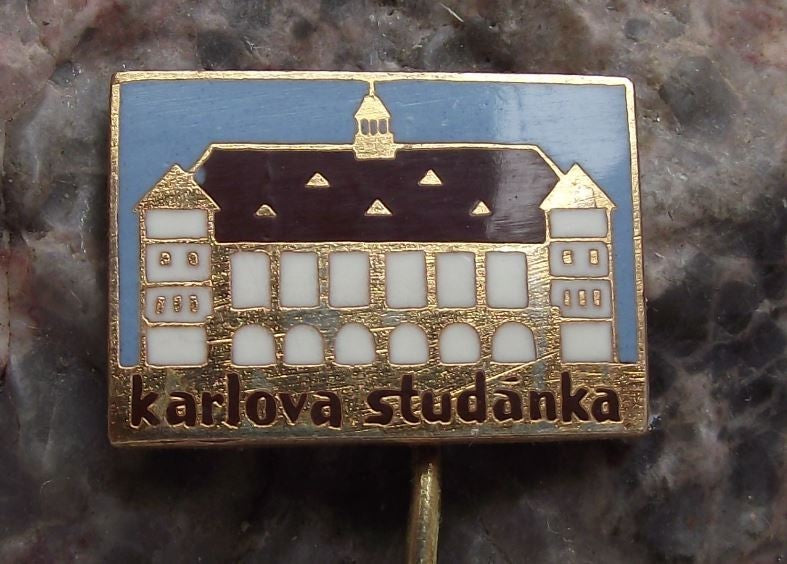 Karlova Studanka Bad Karlsbrunn Spa Town Czech Tourist Souvenier Pin Badge - Badgecrazy