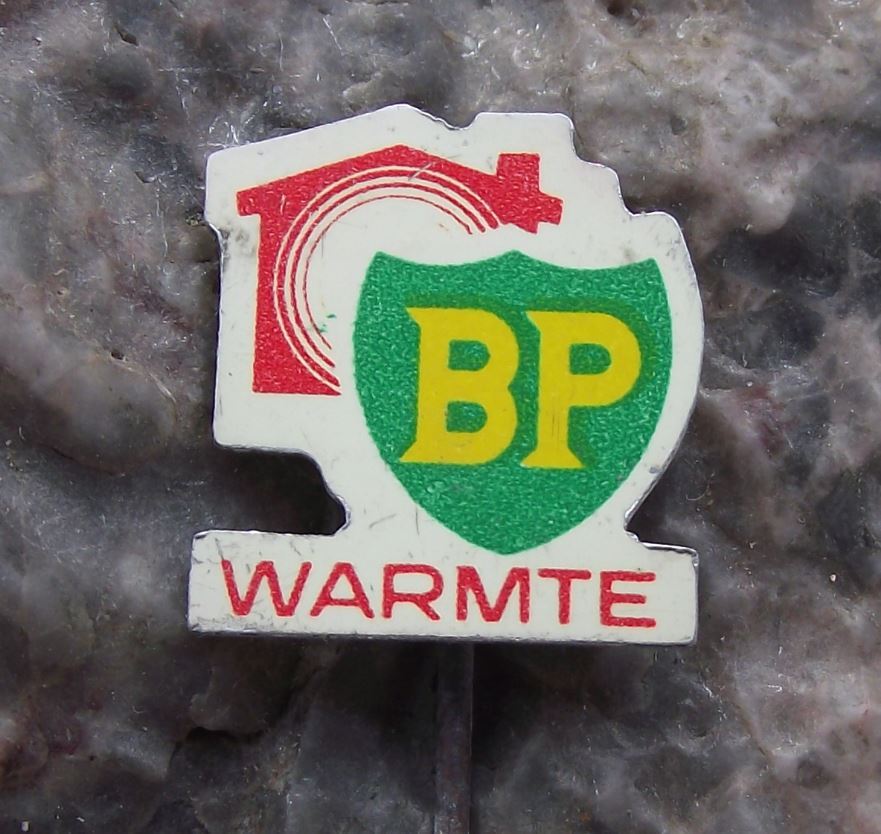 Vintage BP British Petrol Oil Energy Company Warmte Shield Logo Pin Badge - Badgecrazy