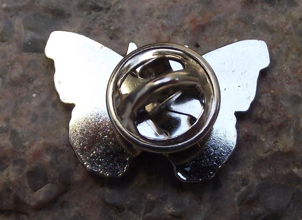 North American Red Admiral Butterfly Nymphalidae Insect Brooch Pin Badge - Badgecrazy