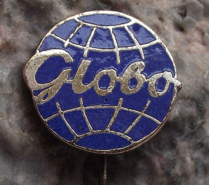 Antique Globo Planet Earth Globe Manufacturer Advertising Pin Badge - Badgecrazy