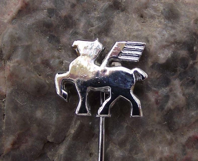 Antique Pegasus Winged Horse Greek Legend Mythical Creature Pin Badge - Badgecrazy