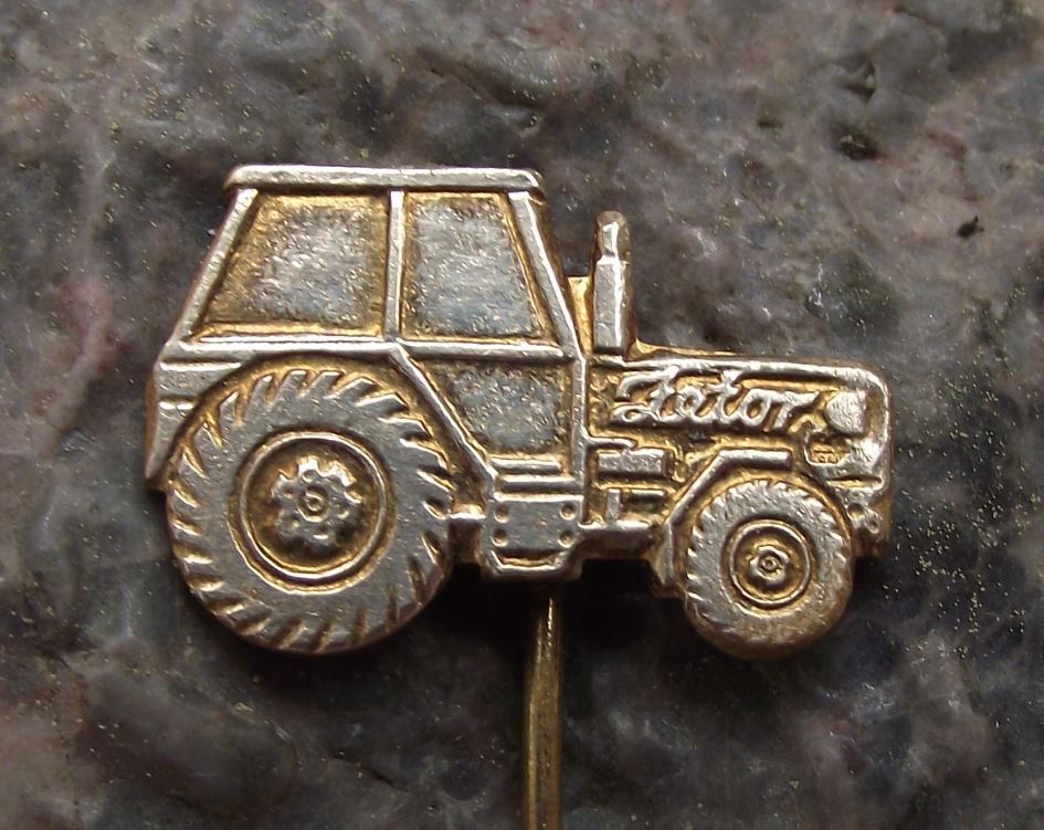Vintage Classic Czech Zetor 50S Farm Tractor Agricultural Farming Pin Badge - Badgecrazy