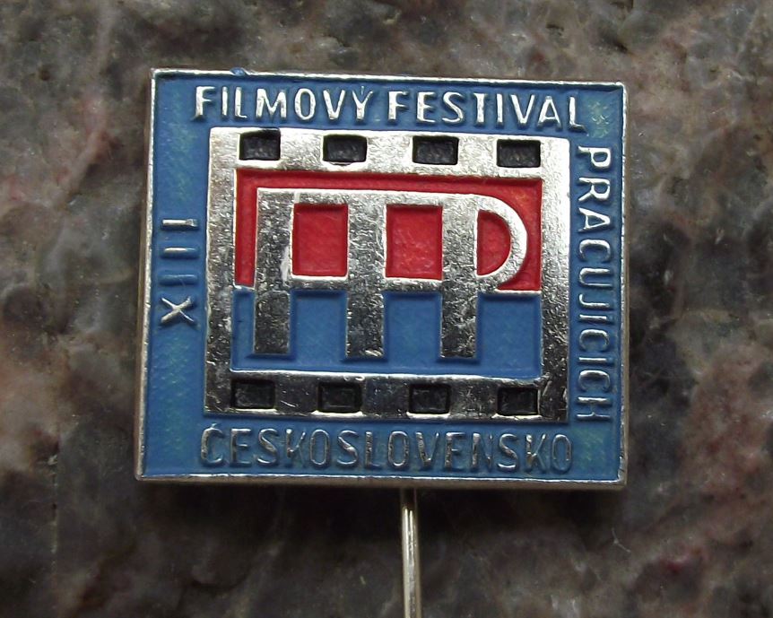 1962 FFP Czech Filmovy Exhibition 13th Communist Workers Film Festival Pin Badge - Badgecrazy