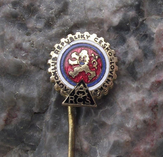Antique Small Czechoslovakia AAA Association Car Owners Drivers Club Pin Badge - Badgecrazy