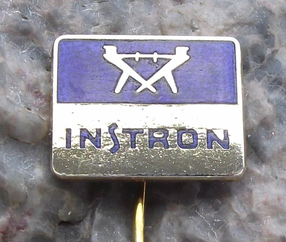 Vintage Instron Company Composite Material Testing Facilities Pin Badge - Badgecrazy