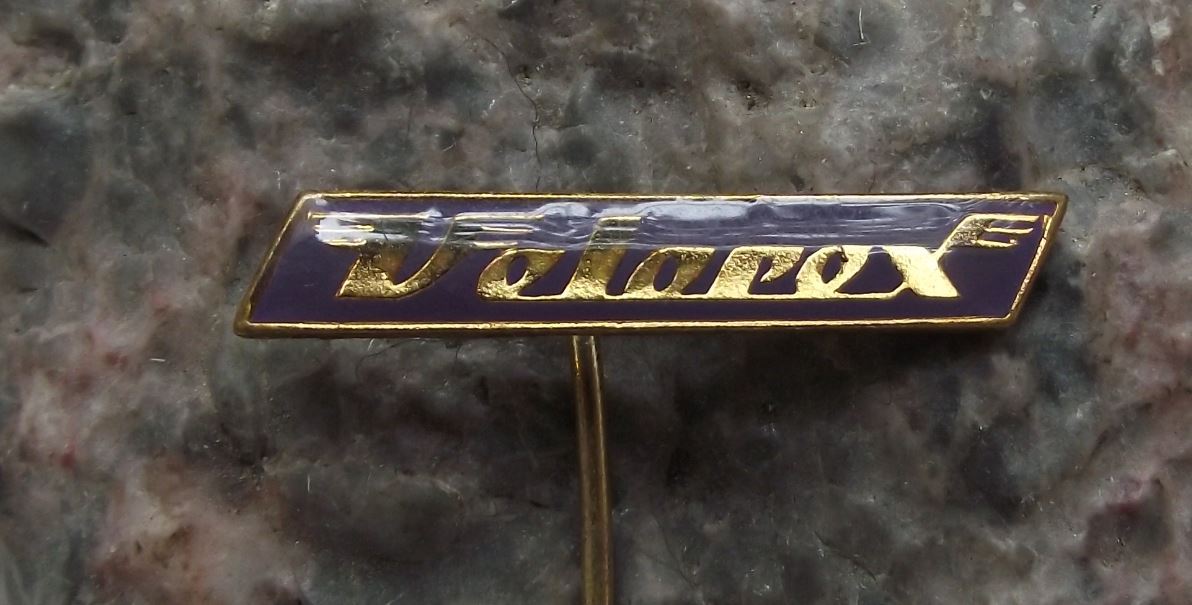 Antique Velorex Czech Motorcycle Sidecar Three Wheel Car Company Logo Pin Badge - Badgecrazy