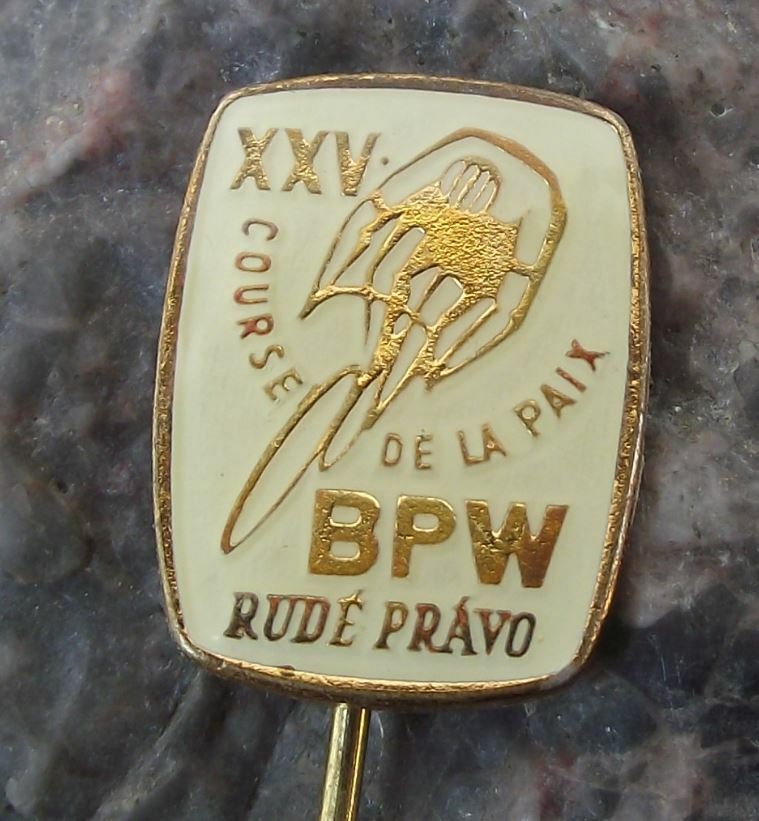 1972 WBP XXV International Bicycle Bike Peace Race Cycling Tour BPW Pin Badge - Badgecrazy