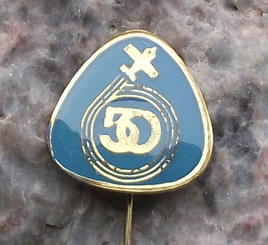 1984 Moravan Zlin Aviation Czech Aircraft Factory 50th Anniversary Pin Badge - Badgecrazy