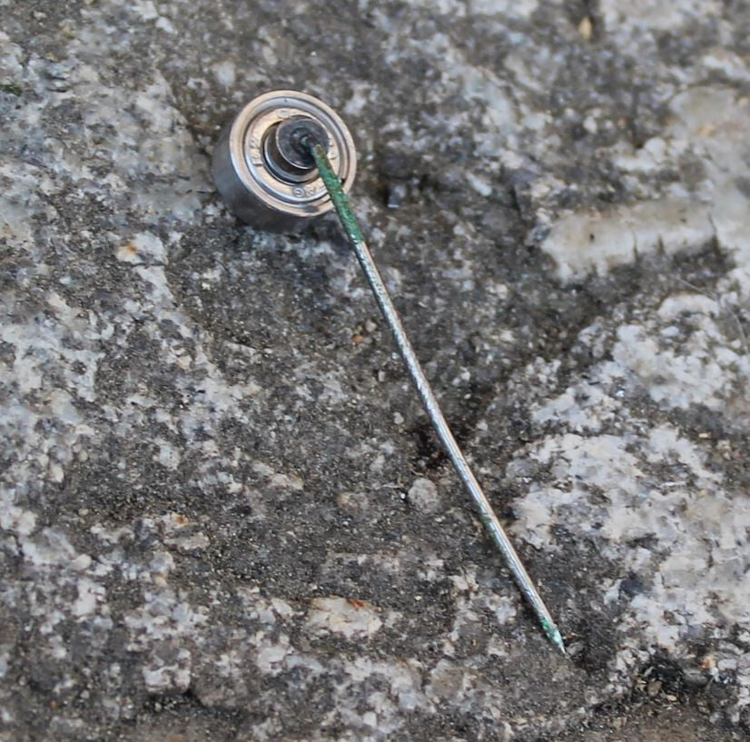 Vintage FAG German Steel Ball Factory Miniature Actual Working Bearing Pin Badge - Badgecrazy