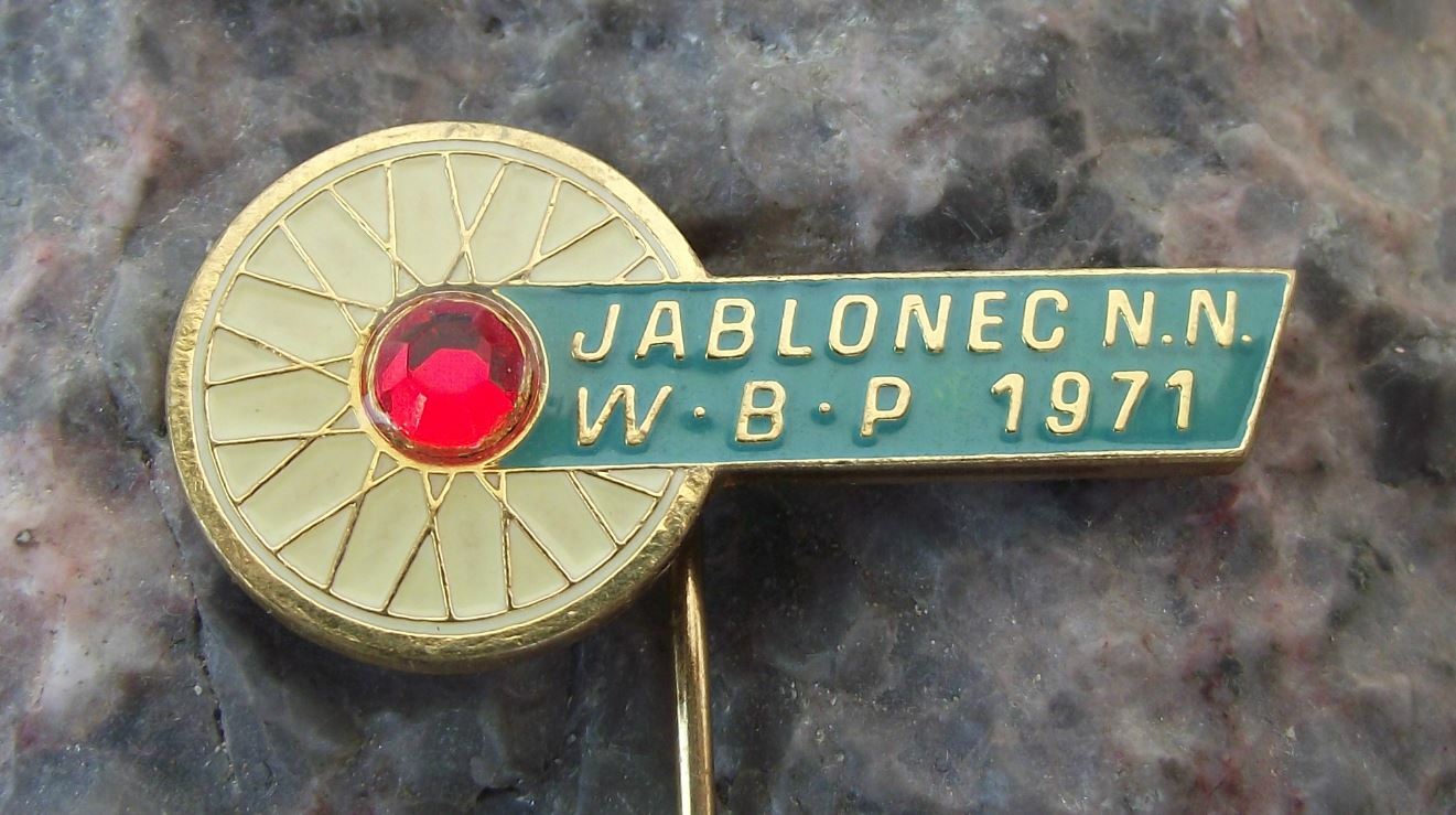 1971 WBP Berlin Warsaw Prague Peace Race Cycling Jablonec nad Nisou Pin Badge - Badgecrazy