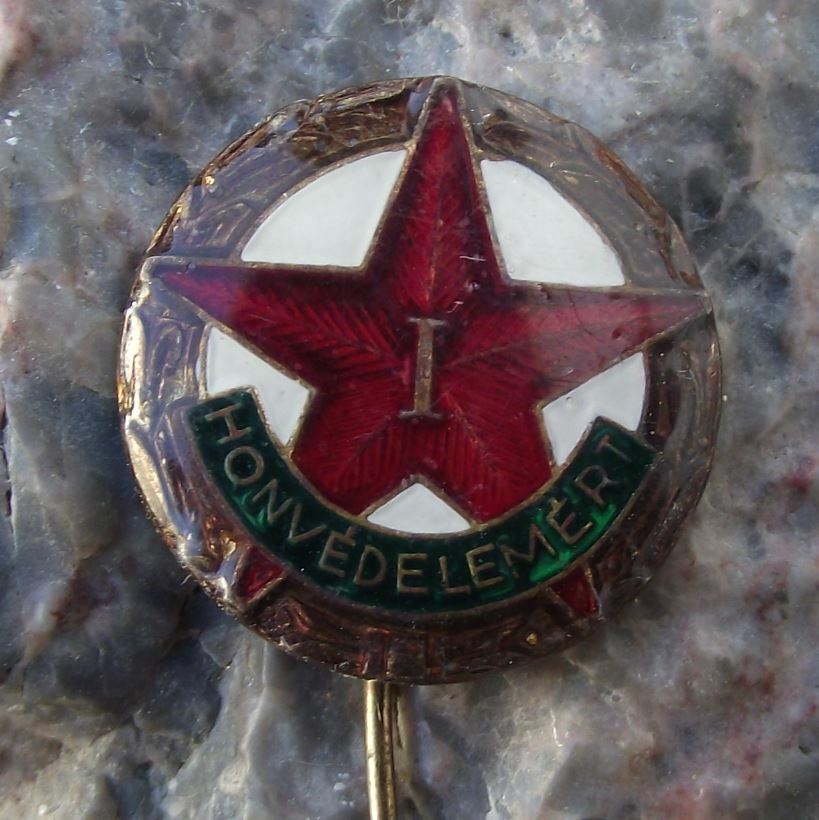 Vintage Hungary Hungarian Civil Ministry of Defence Defense Grade 1 Pin Badge - Badgecrazy