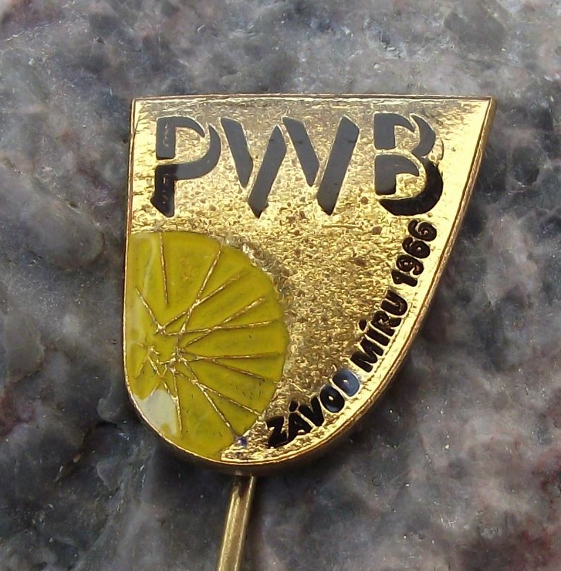 1966 WBP Czech International Bicycle Bike Peace Race Cycling Tour PWB Pin Badge - Badgecrazy