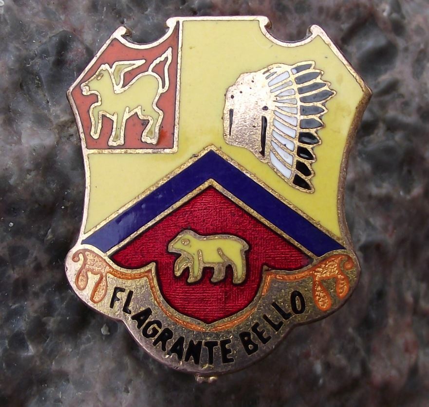 Vintage US Army 83rd Field Artillery Regiment DUI Clutchback Pin Badge - Badgecrazy