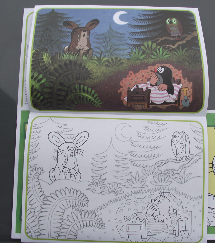 Krtek Mole Maulwurf Czech Childrens Cartoon Character Colouring Book Set 4 Books - Badgecrazy