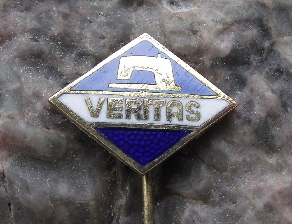 Vintage Veritas Sewing Machines of East Germany German Textile DDR GDR Pin Badge - Badgecrazy