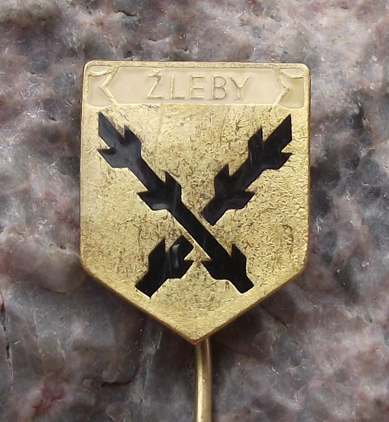 Vintage Zleby Czechoslovakia Baroque Castle Tourist Souvenier Crest Pin Badge - Badgecrazy