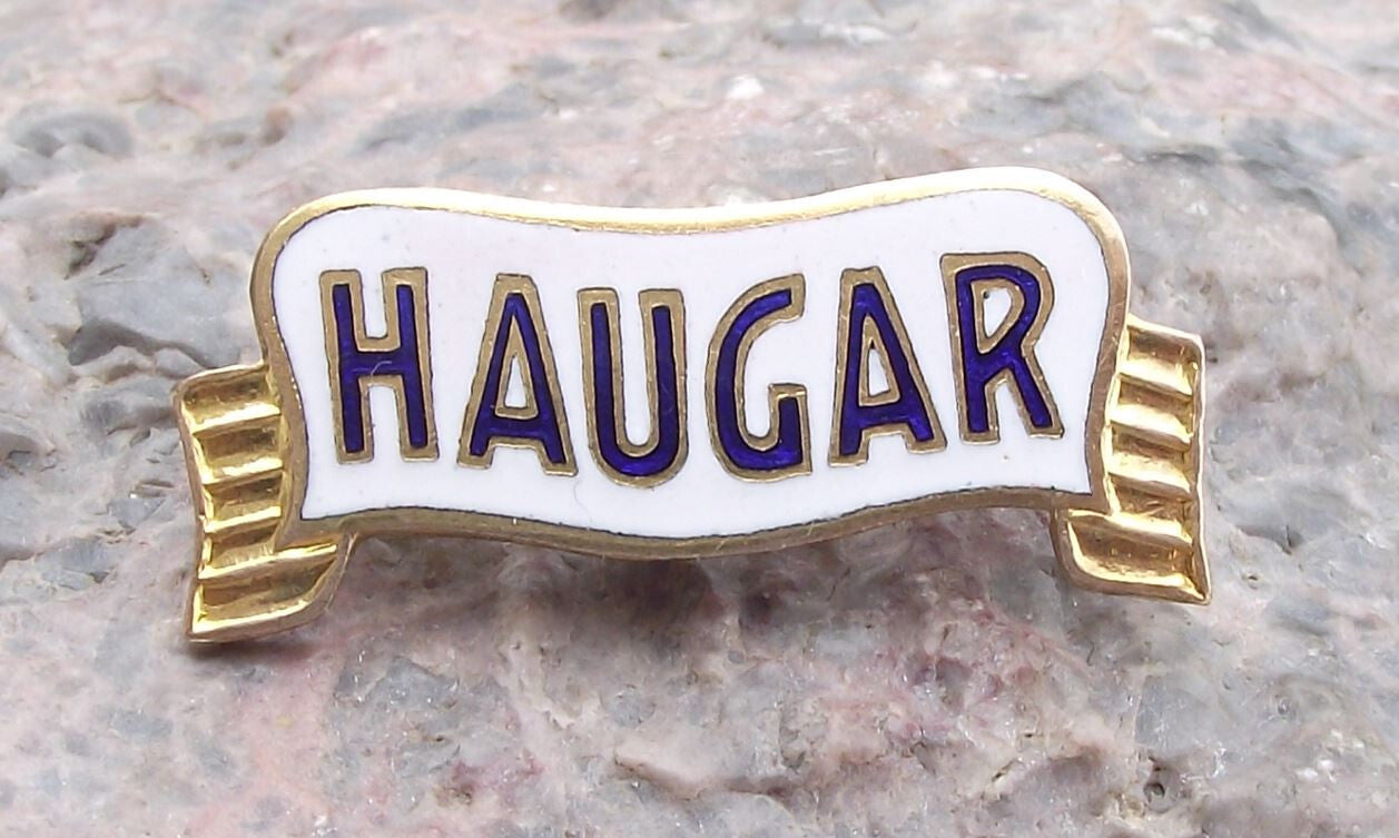 Vintage SK Haugar FC Football Club Norway Norwegian Scarf Soccer Pin Badge - Badgecrazy