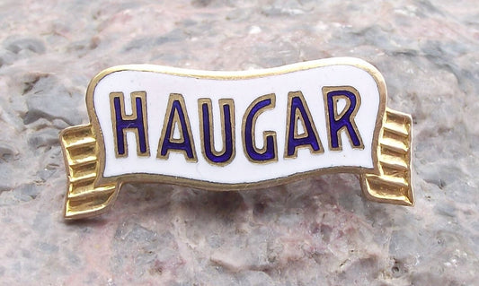 Vintage SK Haugar FC Football Club Norway Norwegian Scarf Soccer Pin Badge - Badgecrazy