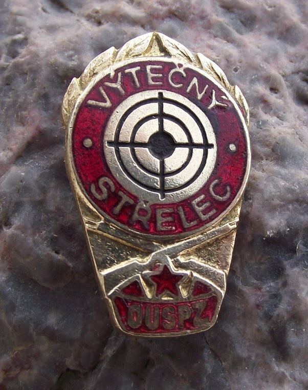 Vintage Outstanding Sniper Award Military Reservist Training College Pin Badge - Badgecrazy