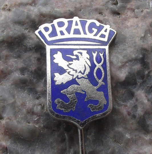 Antique Praga Autos Classic Car Czechoslovakia Lion Logo Motor Vehicle Pin Badge - Badgecrazy