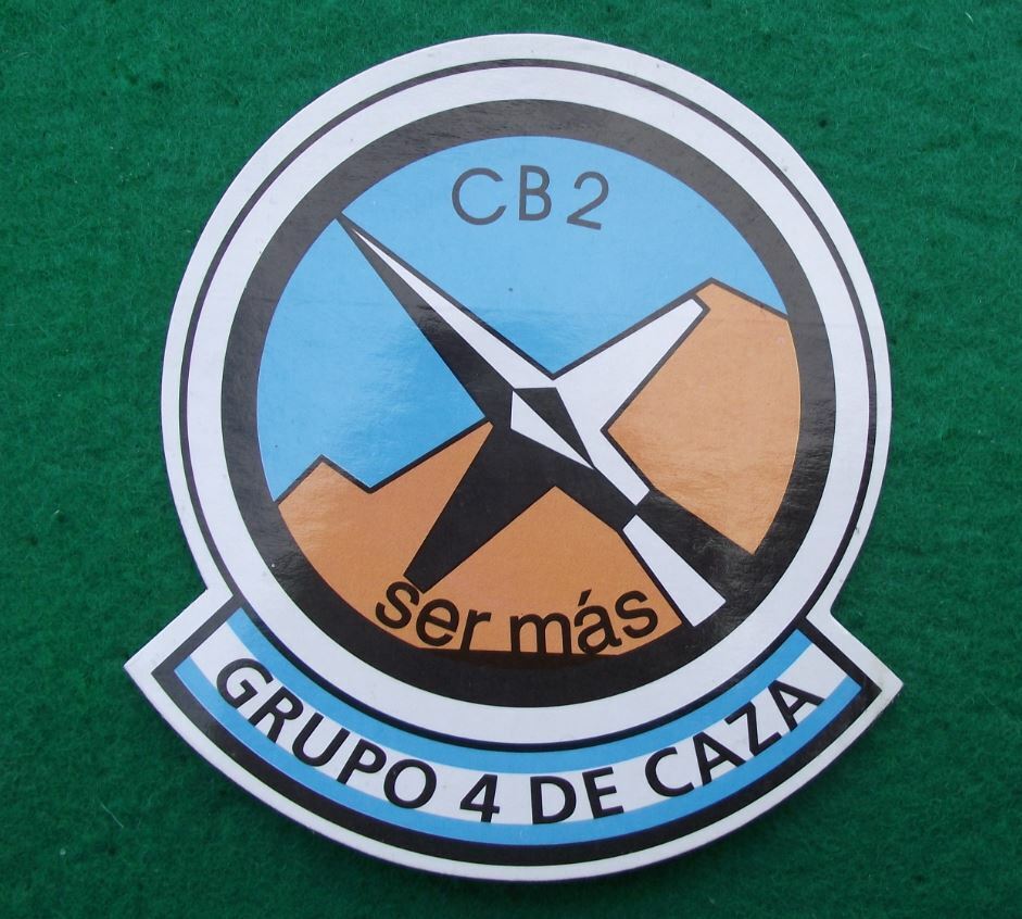Argentine Air Force Squadron CB2 ser mas Grupo 4 de Caza Aircraft Sticker Decal - Badgecrazy