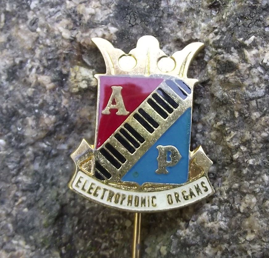 Vintage Electrophonic Organs Petrof Pianos Czech Piano Makers Company Pin Badge - Badgecrazy