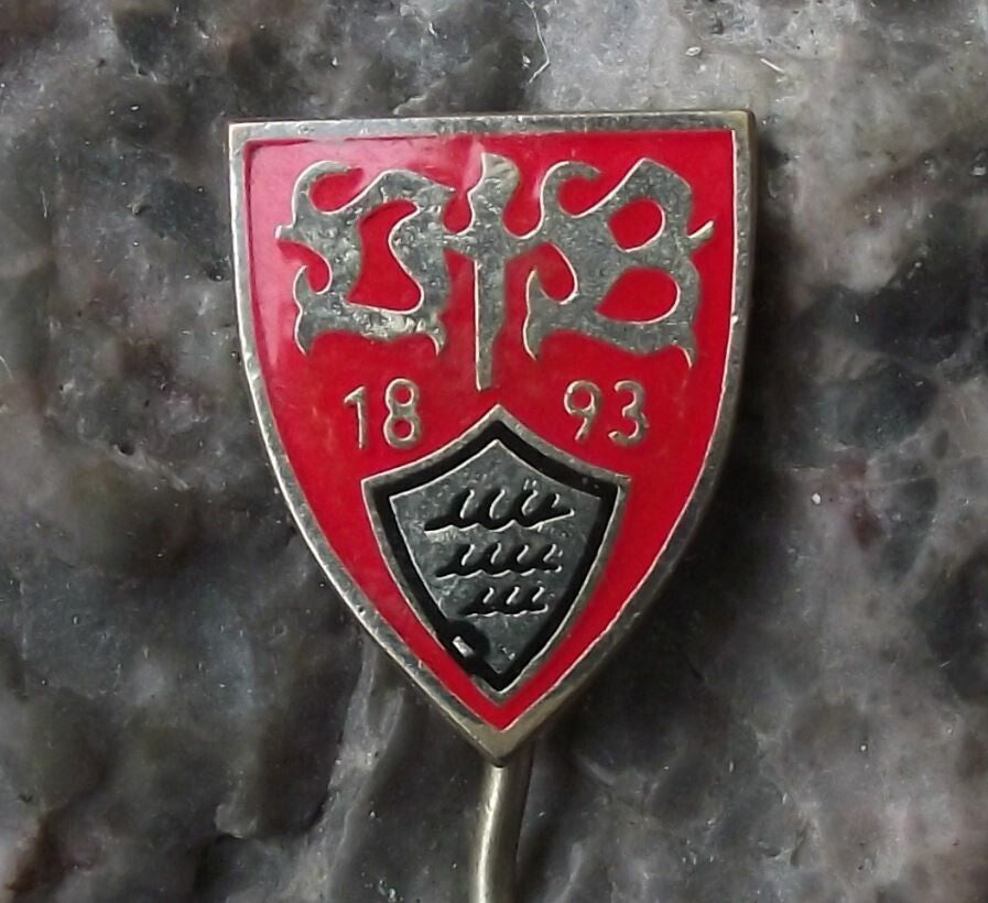 Vintage VfB Stuttgart 1893 Football Club Germany Soccer Crest Pin Badge - Badgecrazy