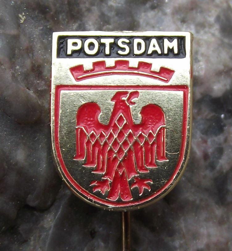 Antique Stralsund Germany German Coat of Arms Heraldic Crest Pin Badge - Badgecrazy