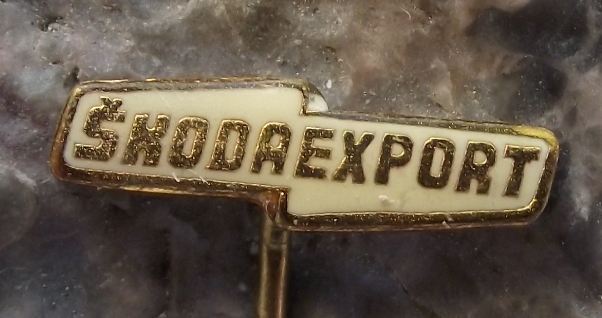 Skoda Export Vehicle Car & Engineering Products Advertising Pin Badge Logo - Badgecrazy