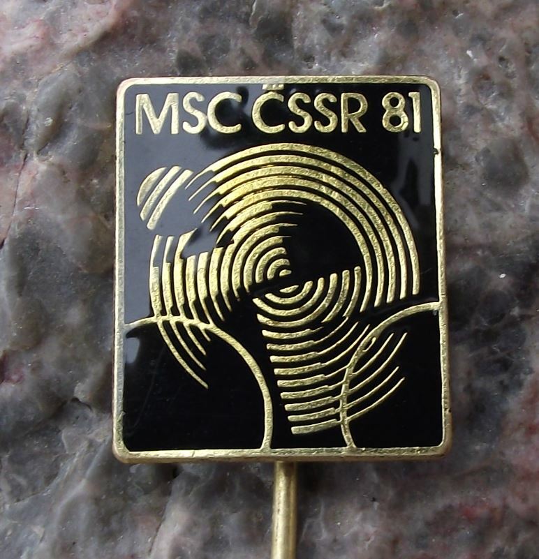 1981 UCI Track Cycling World Championships Brno Bike Bicycle Racing Pin Badge - Badgecrazy