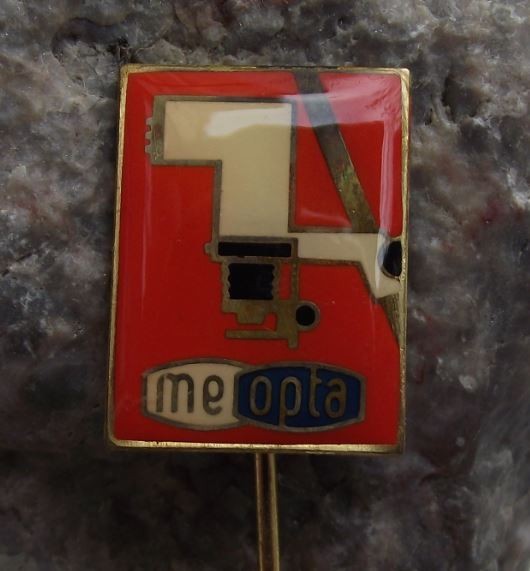 Meopta Czechoslovakia Photographic Photo Negative Enlarger Advertising Pin Badge - Badgecrazy