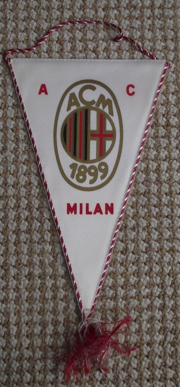 1976 ACM A C Milan 1899 Italy Football Italian Soccer Team Pennant Flag - Badgecrazy