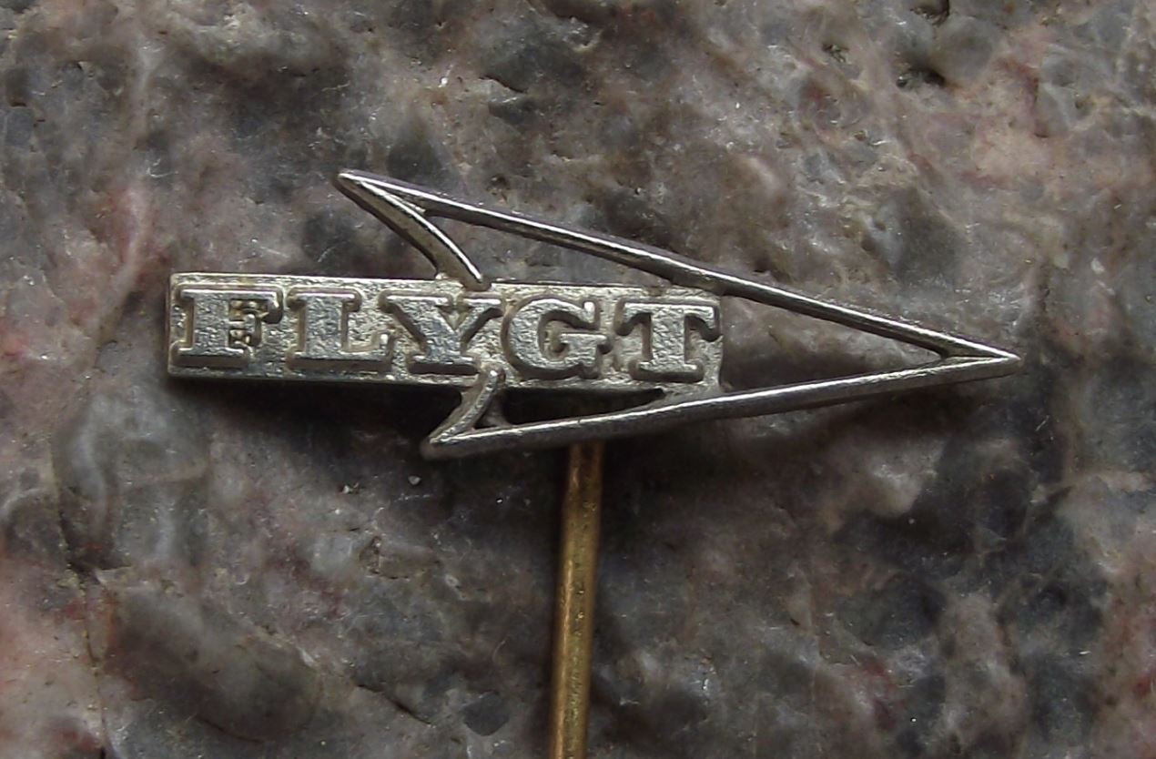 Vintage Flygt Water Wastewater Pumps Mixers Engineering Company Pin Badge - Badgecrazy